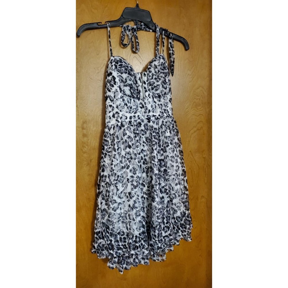 Black and White Lace Dress